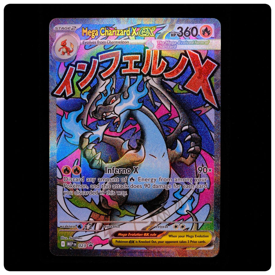 Mega Charizard X ex 023 Holo - ME: Mega Evolution Promo Pokemon - NM/M