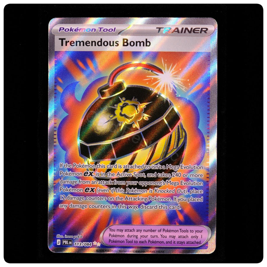 Tremendous Bomb 113/084 - Pitch Black Pokemon Holo - inose yukie - NM