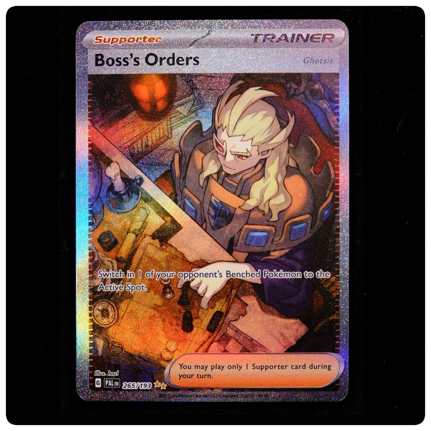 Boss's Orders (Ghetsis) 265/193 - Paldea Evolved Pokemon Holo - hncl - NM