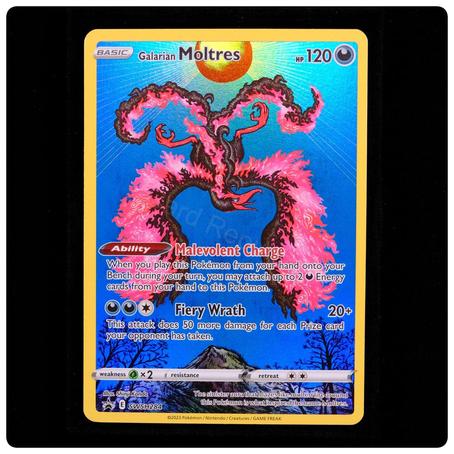 Galarian Moltres SWSH284 Holo - Sword & Shield Promo Pokemon - S. Kanda - NM/M