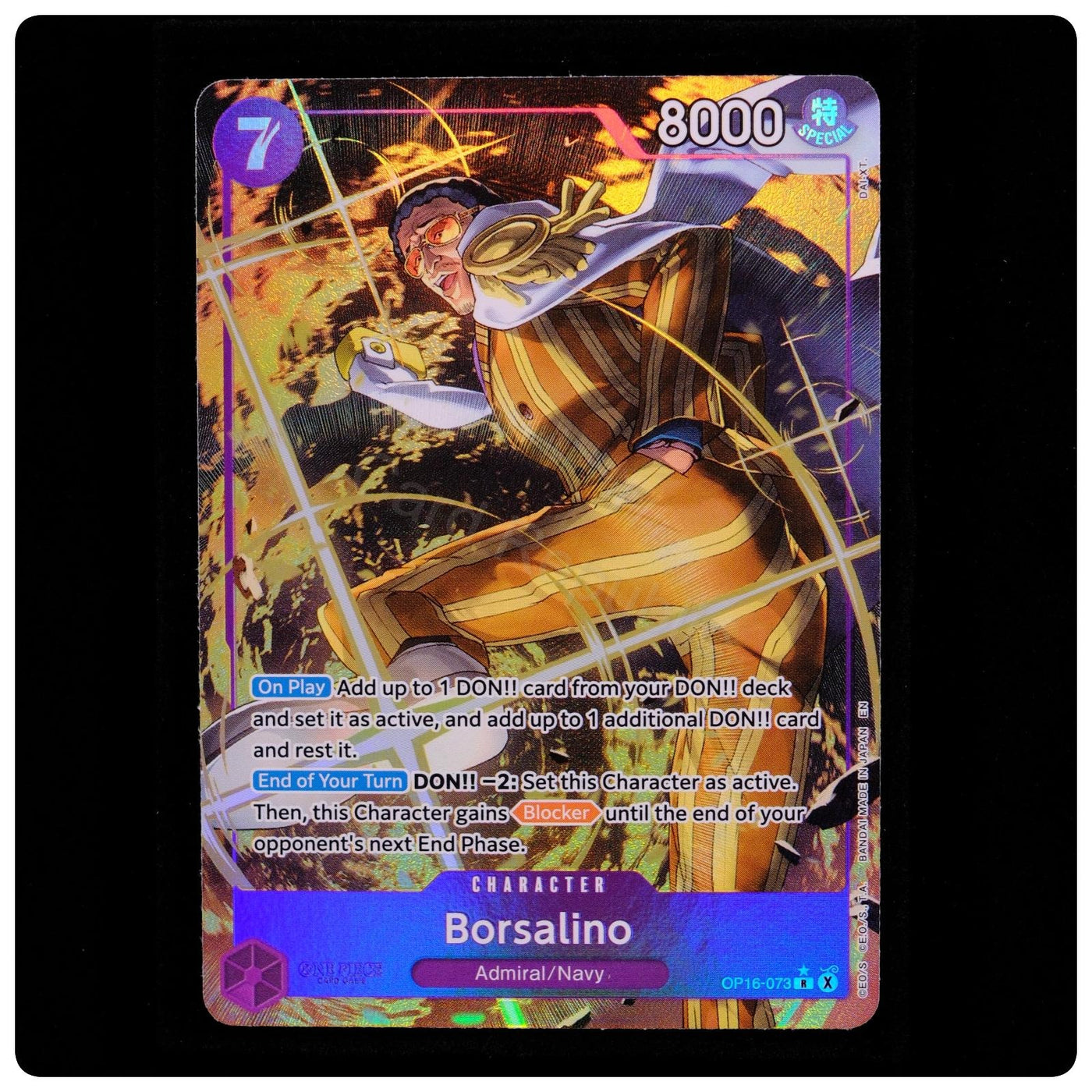 Borsalino (Alternate Art) OP16-073 - The Time of Battle One Piece Foil - NM