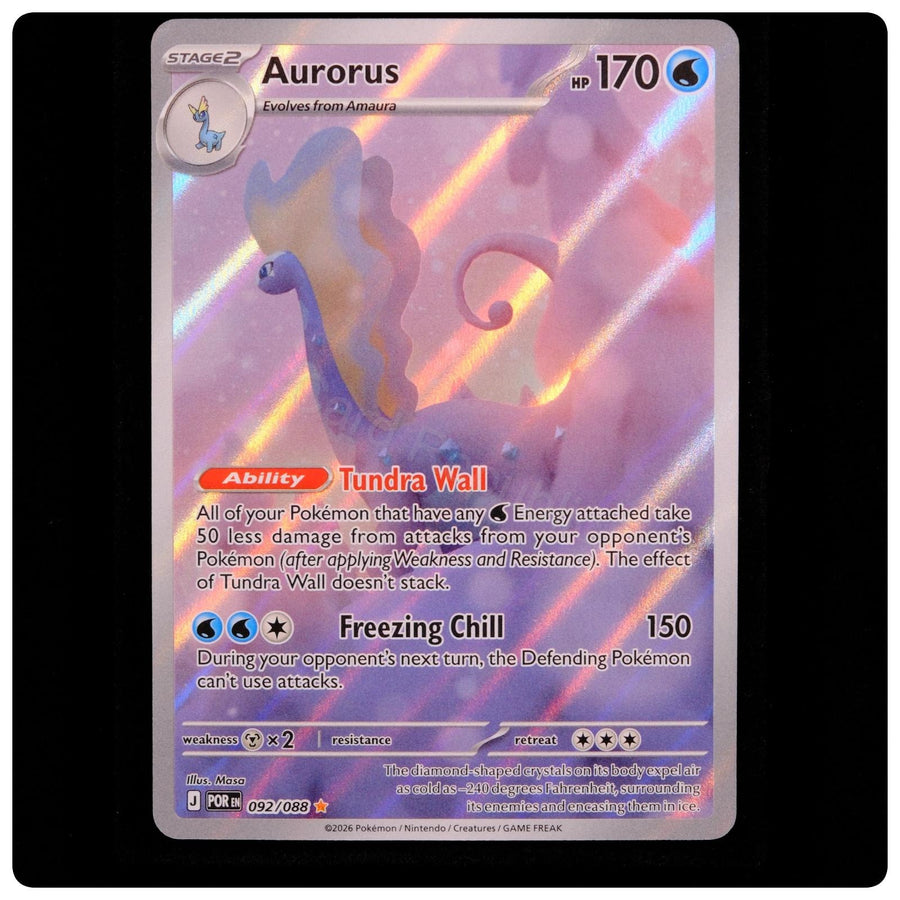 Aurorus 092/088 Holo Illustration Rare - Perfect Order Pokemon - HACCAN - NM/M