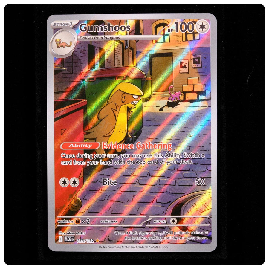 Gumshoos 153/132 - Mega Evolution Pokemon Holo - Mina Nakai - NM