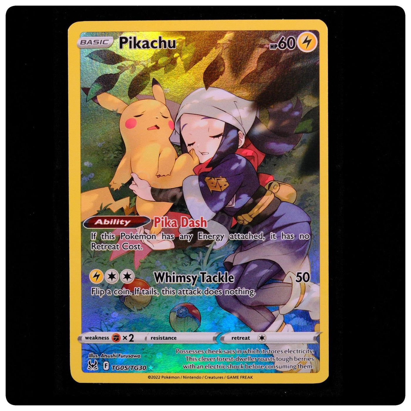 Pikachu TG05/TG30 Holo - Lost Origin Trainer Gallery Pokemon - A. Furusawa - NM