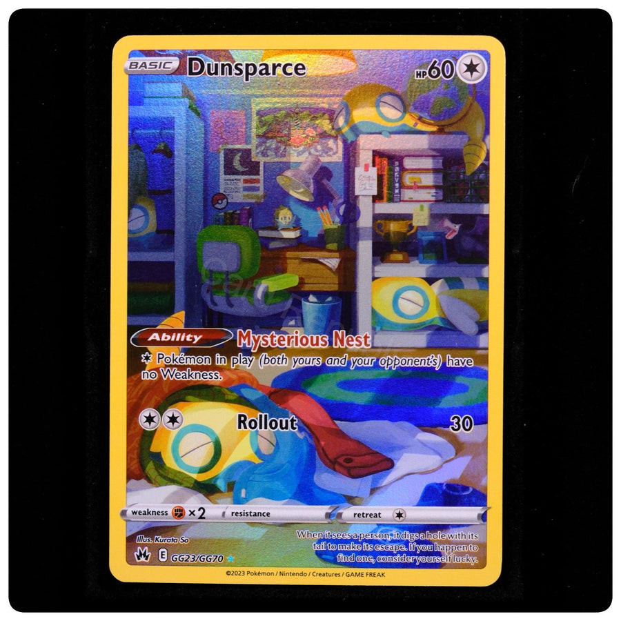 Dunsparce GG23/GG70 Holo - Crown Zenith Galarian Gallery Pokemon - Kurata S - NM