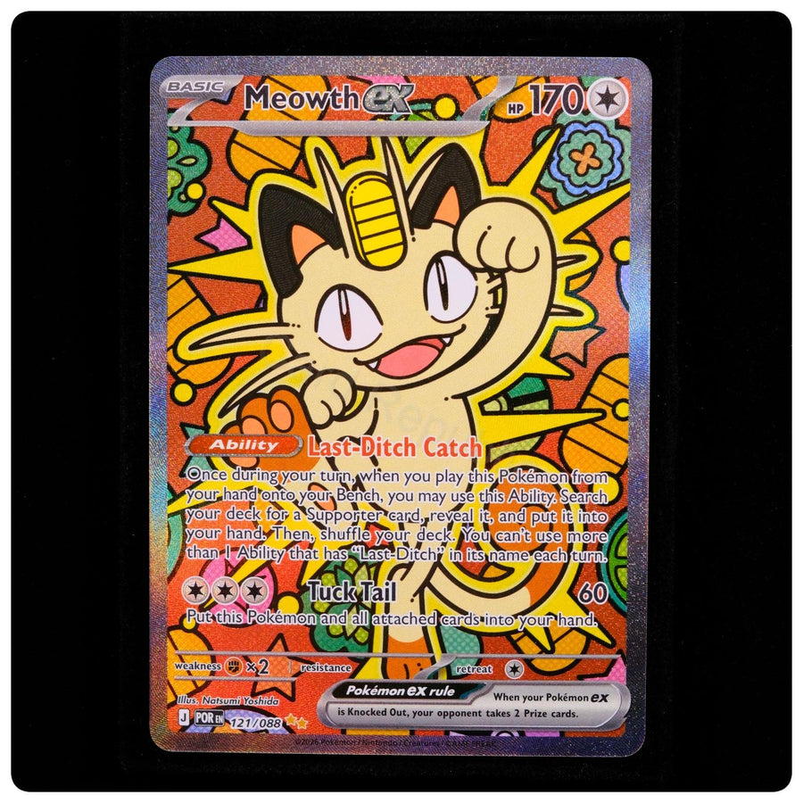 Meowth ex 121/088 Holo - Perfect Order Pokemon - Natsumi Yoshida - NM/M