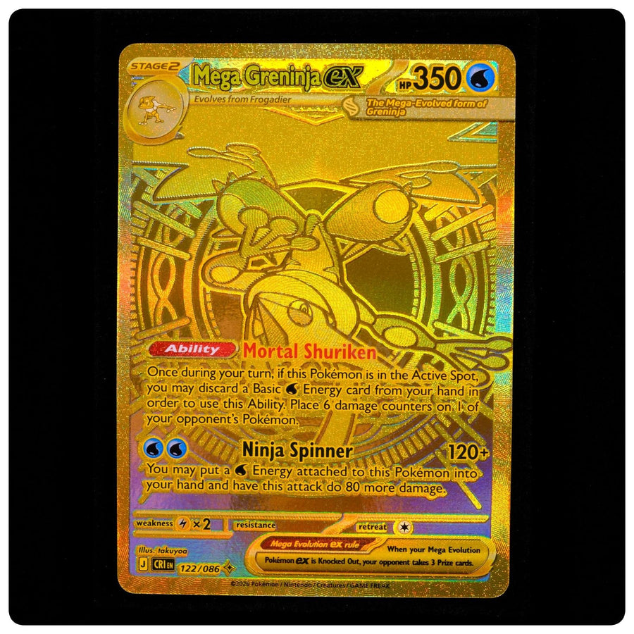 Mega Greninja ex 122/086 - Chaos Rising Pokemon Holo - takuyoa - NM/M