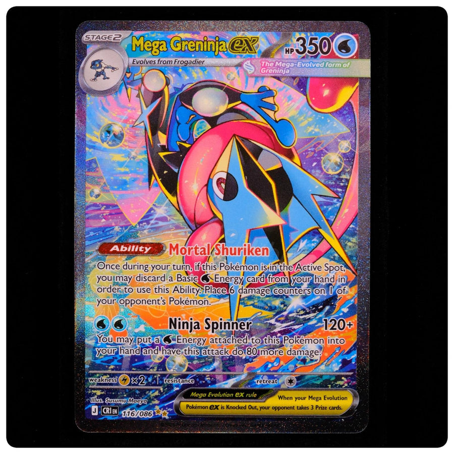 Mega Greninja ex 116/086 Holo - Chaos Rising Pokemon - Susumu Maeya - MINT