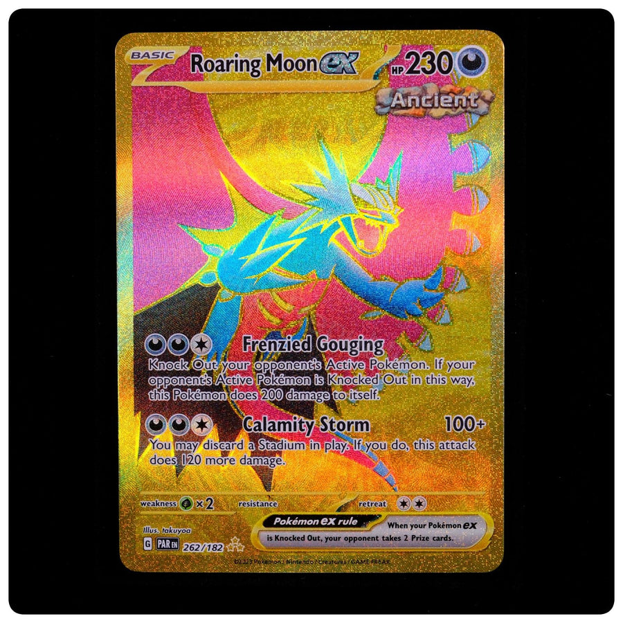 Roaring Moon ex 262/182 Hyper Rare - Paradox Rift Pokemon Holo - takuyoa - NM/M