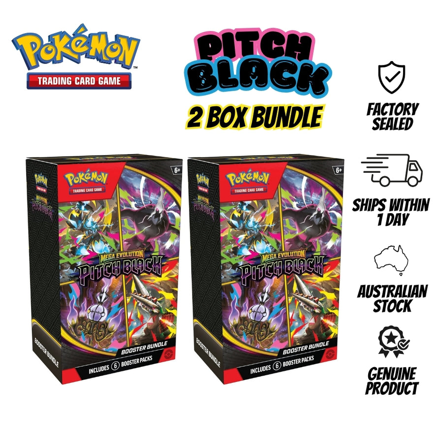 Pokémon TCG: 2 Box Bundle - Mega Evolution Pitch Black Booster Bundle