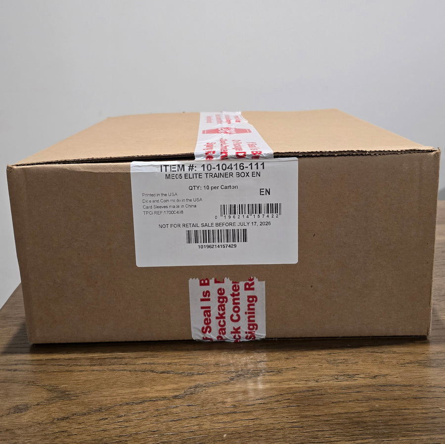 Pokémon TCG: SEALED CASE - ME05 Pitch Black Elite Trainer Box - AU STOCK - SHIPPED SAME/NEXT DAY